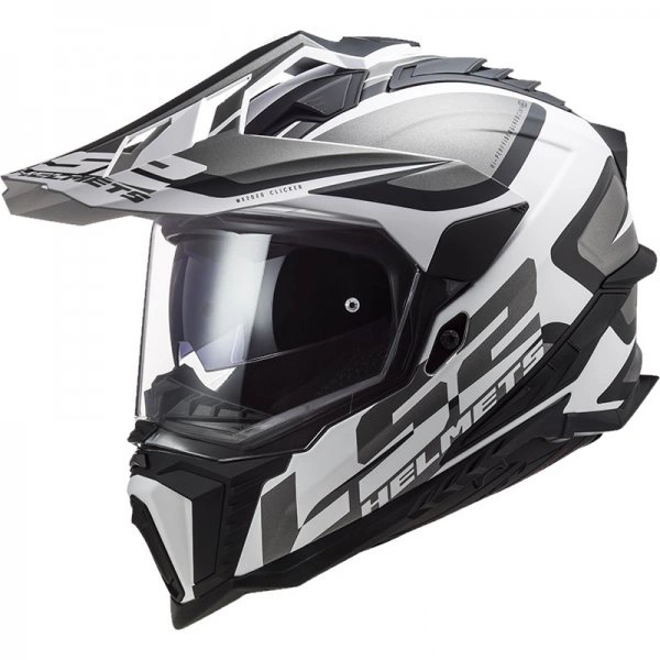 Kask Motocyklowy Enduro LS2 MX701 EXPLORER Biały Czarny