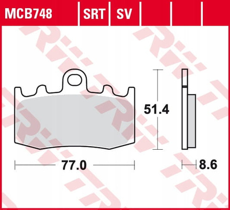 Klocki Hamulcowe TRW MCB748SV