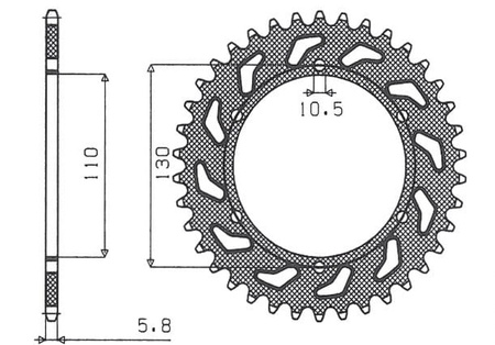 Zębatka Tylna Sunstar SUNR1-3471-41