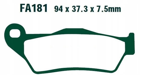 Klocki Hamulcowe EBC FA181TT