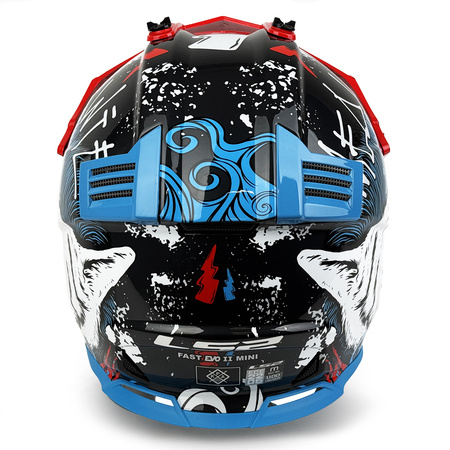 Kask Enduro Dziecięcy LS2 MX437 FAST EVO II MINI STARMAW