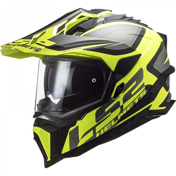 Kask Motocyklowy Enduro LS2 MX701 EXPLORER ALTER Czarny Żółty