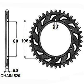 Zębatka Tylna Sunstar SUNR1-3345-45