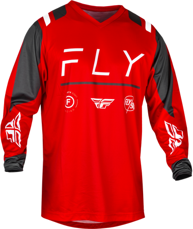 Koszulka Fly Racing F-16 Czerwony/Szary