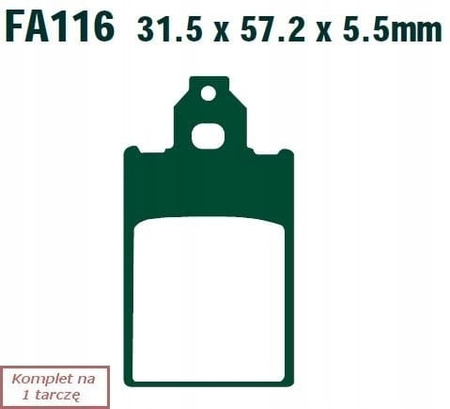 Klocki Hamulcowe EBC FA116