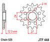 Zębatka Przednia JT JTF444.17