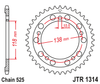 Zębatka Tylna JT JTR1314.39