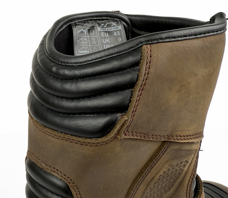 Buty Motocyklowe ZRX SIERRA BROWN brązowy skóra