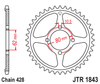 Zębatka Tylna JT JTR1843.49