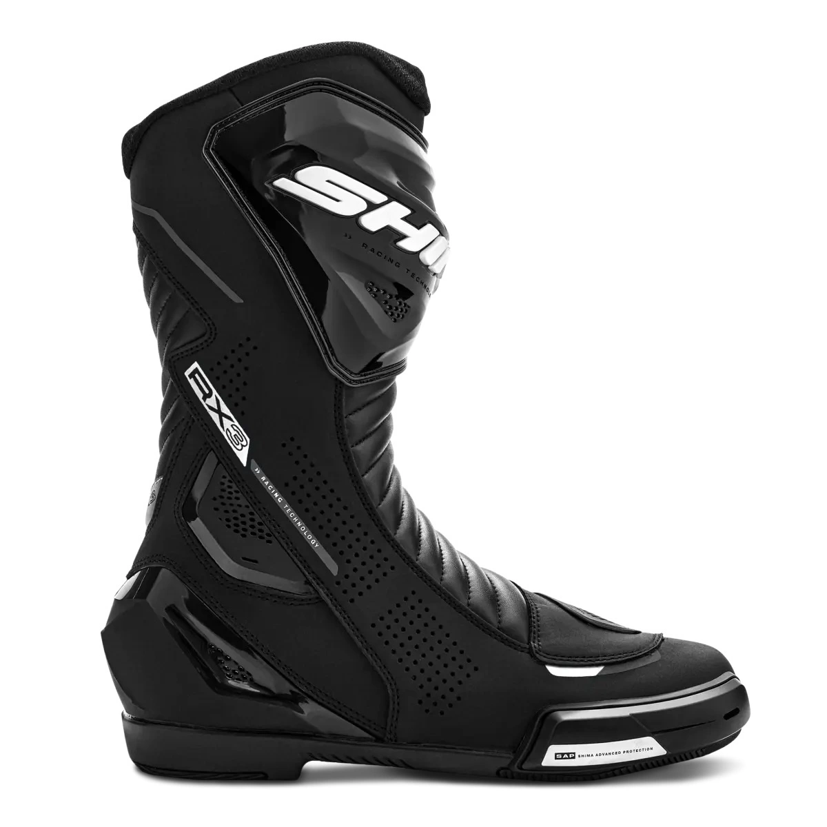 Buty Damskie Motocyklowe SHIMA RX-3 LADY Czarne Białe