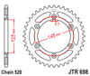 Zębatka Tylna JT JTR698.41