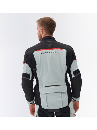 Kurtka Motocyklowa Męska Rebelhorn RANGE GREY/BLACK/RED
