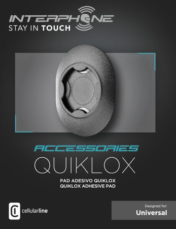 INTERPHONE SAMOPRZYLEPNA BAZA UCHWYTU NA TELEFON QUIKLOX PAD