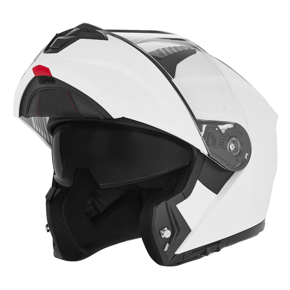Kask szczękowy motocyklowy NOX N968 Biały połysk