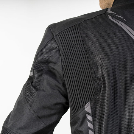 Męska kurtka motocyklowa Ozone Flow Black