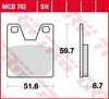 Klocki Hamulcowe TRW MCB702
