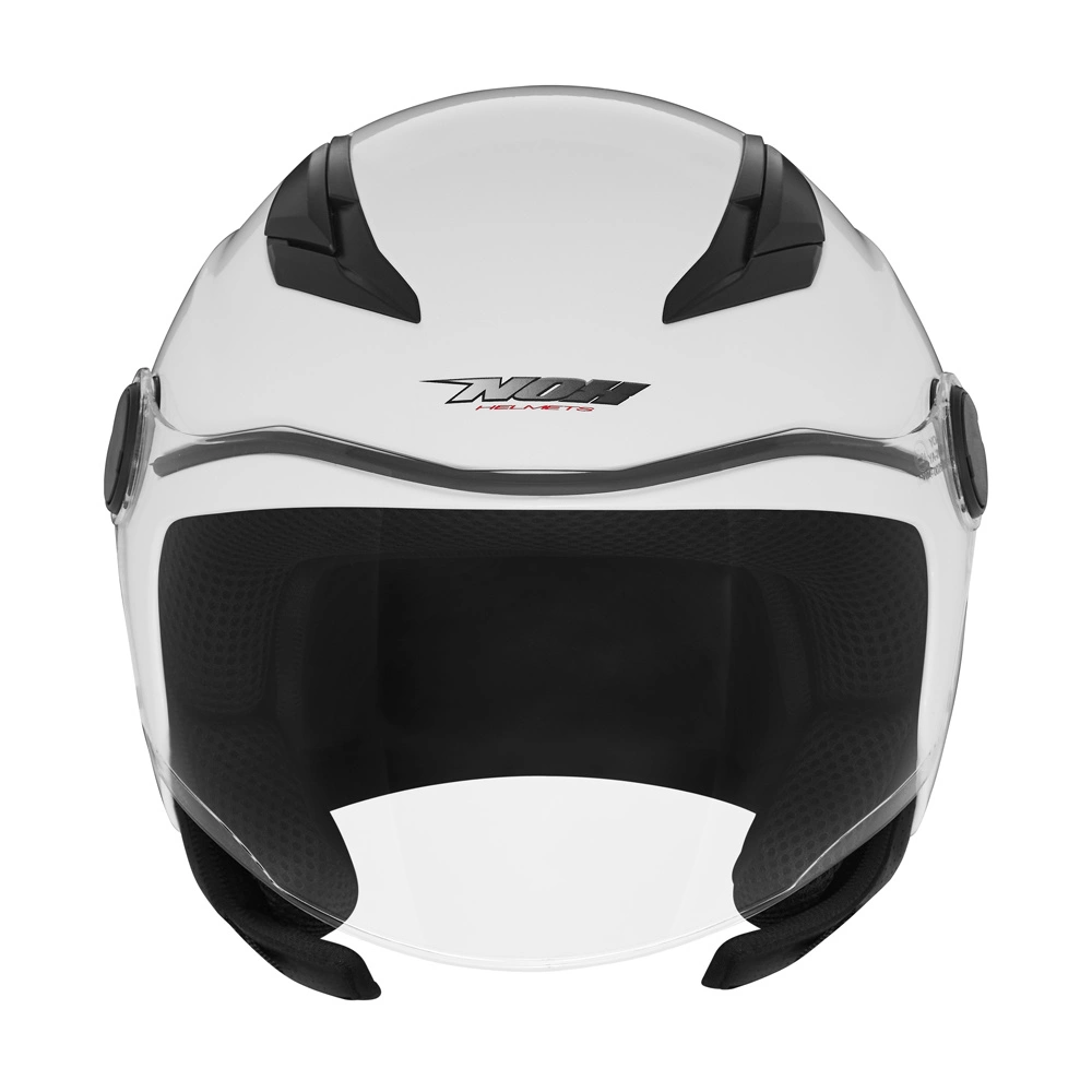 Kask dziecięcy otwarty motocyklowy NOX N710 Biały połysk
