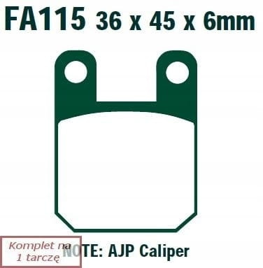 Klocki Hamulcowe EBC FA115