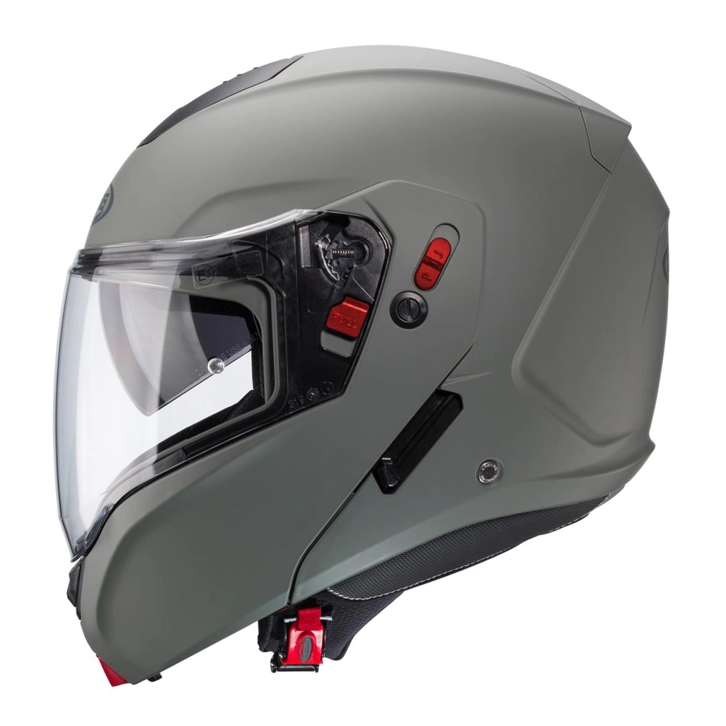 Kask szczękowy motocyklowy CABERG HORUS X SOLID Szary mat