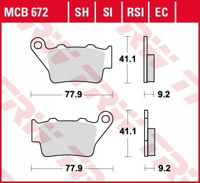 Klocki Hamulcowe TRW MCB672