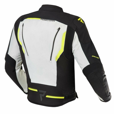 Męska Kurtka Rebelhorn Borg Grey Black Fluo Yellow