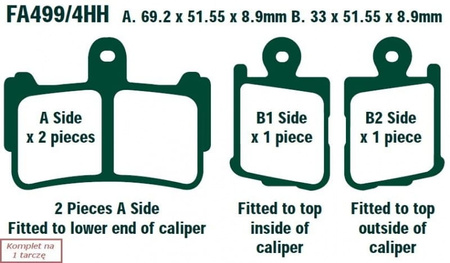 Klocki Hamulcowe EBC FA499/4HH