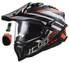 Kask Motocyklowy Enduro LS2 MX701 EXPLORER EDGE CARBON BLACK ORANGE