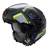 Kask Szczękowy Motocyklowy CABERG FLIP-UP LEVO X ELITE BLACK GREY YELLOW