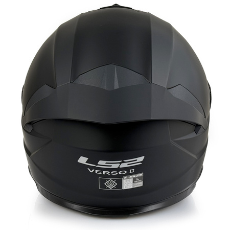 Kask Otwarty LS2 OF618 VERSO II SOLID czarny matowy