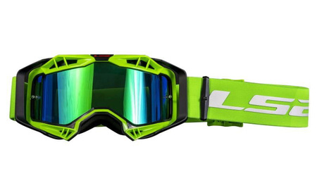 Gogle Enduro Motocross LS2 Aura Pro Black Green