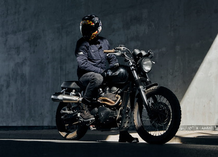 Męska Kurtka Motocyklowa Rebelhorn Hunter Navy Blue