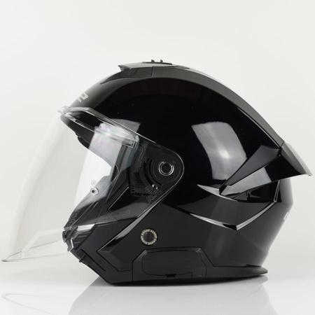 Kask Motocyklowy Otwarty LS2 OF618 VERSO II SOLID BLACK GLOSS