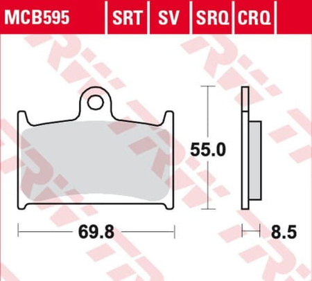 Klocki Hamulcowe TRW MCB595TRQ