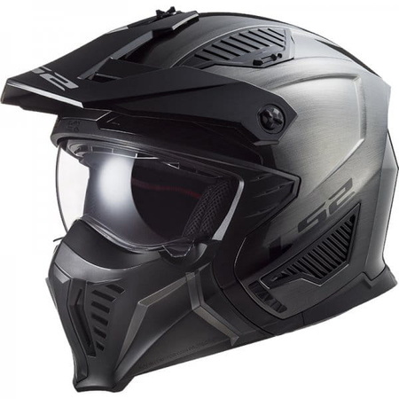 Kask Modułowy LS2 OF606 Drifter Jeans Titanium (z Odpinaną szczęką)