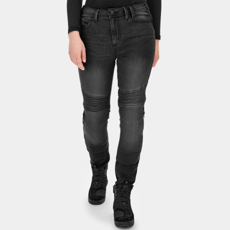 Damskie Jeansy Motocyklowe SHIMA ZENITH LADY czarny dżins