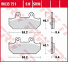 Klocki Hamulcowe TRW MCB751