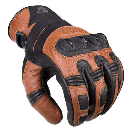 Rękawice Motocyklowe TW40 WOLF LETO WOOD skóra