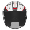 Kask Otwarty Motocyklowy NOX N130 MYST WHITE RED BLACK