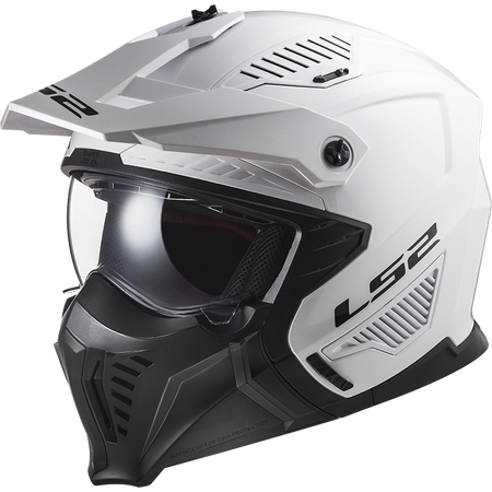Kask Modułowy LS2 OF606 Drifter Solid White (z Odpinaną Szczęką)