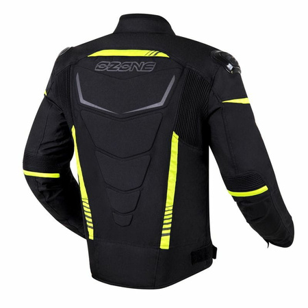 Męska Kurtka Motocyklowa Ozone Pulse Black Fluo