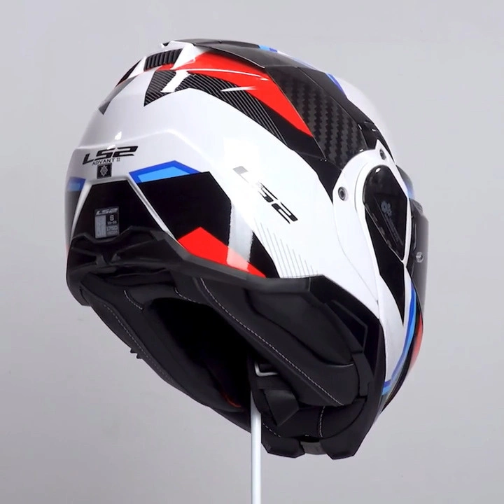 Kask LS2 FF910 ADVANT II TRIPLE Biały Niebieski Czerwony