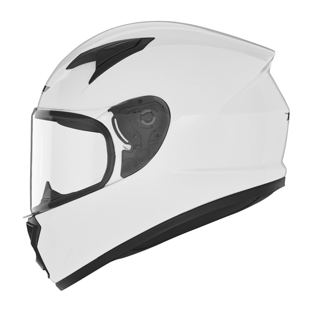 Kask otwarty motocyklowy NOX N731 JUNIOR SOLID Biały połysk