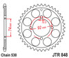 Zębatka Tylna JT JTR848.37