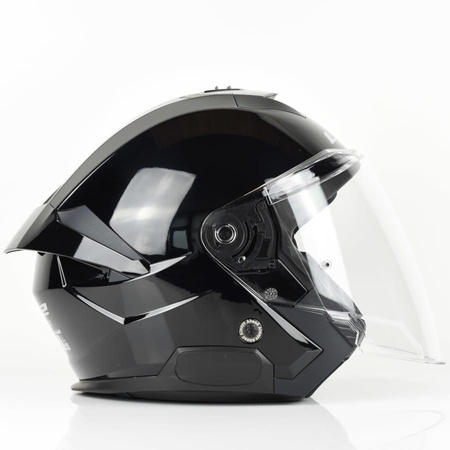 Kask Motocyklowy Otwarty LS2 OF618 VERSO II SOLID BLACK GLOSS