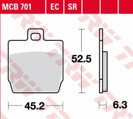 Klocki Hamulcowe TRW MCB701EC