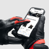 Skórzane rękawice motocyklowe REBELHORN VIPER BLACK GREY FLUO RED