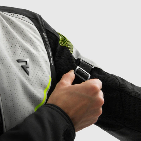 Kurtka tekstylna motocyklowa REBELHORN HIFLOW V BLACK GREY FLUO