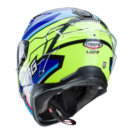 Kask Integralny Motocyklowy CABERG DRIFT EVO LB29 BLACK BLUE YELLOW