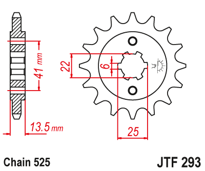 Zębatka Przednia JT JTF293.14
