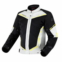 Męska Kurtka Motocyklowa Ozone Jet II Ice Black Fluo